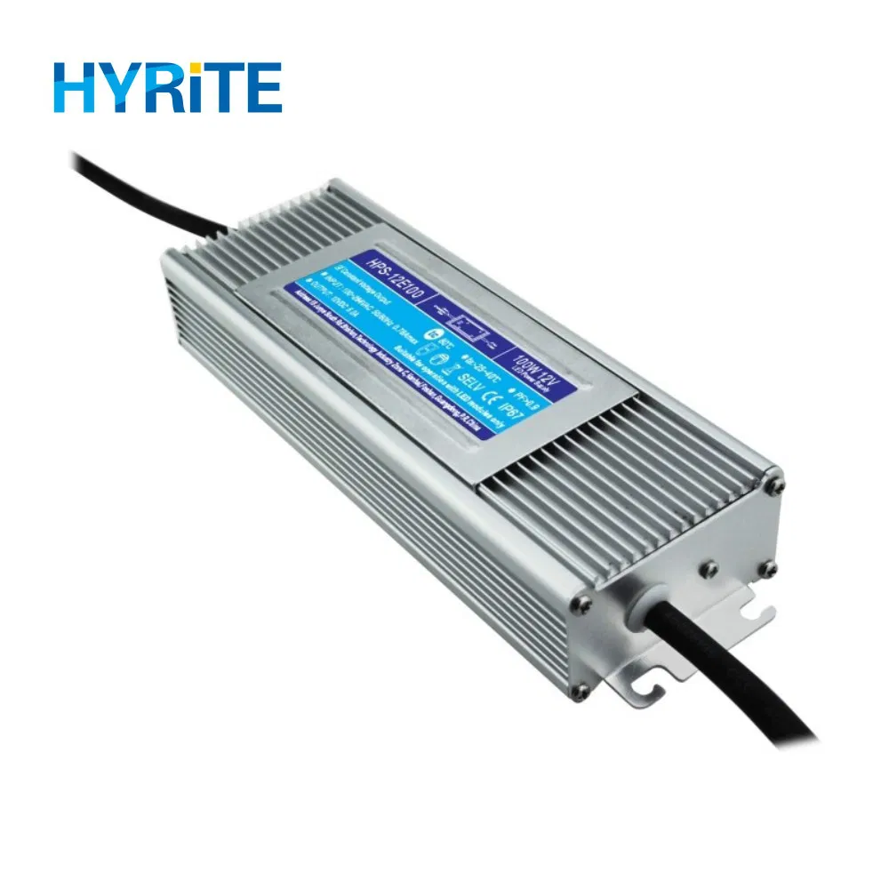 100- 277VAC 24VDC 100W Waterproof LED Power Supply
