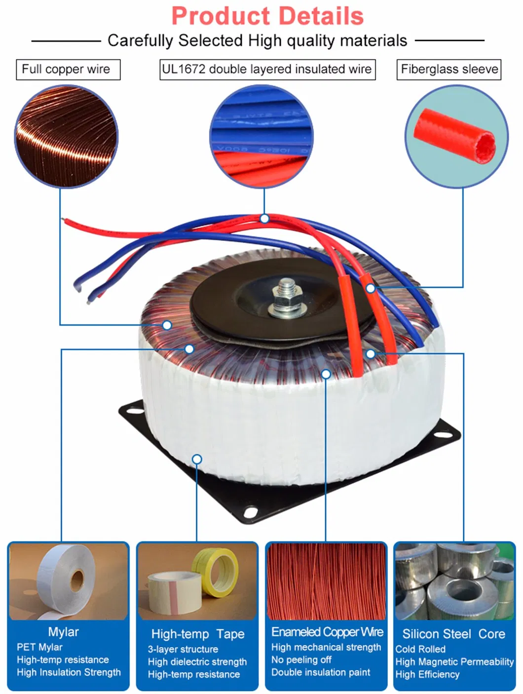 110V 220V 230V Toroidal Transformer