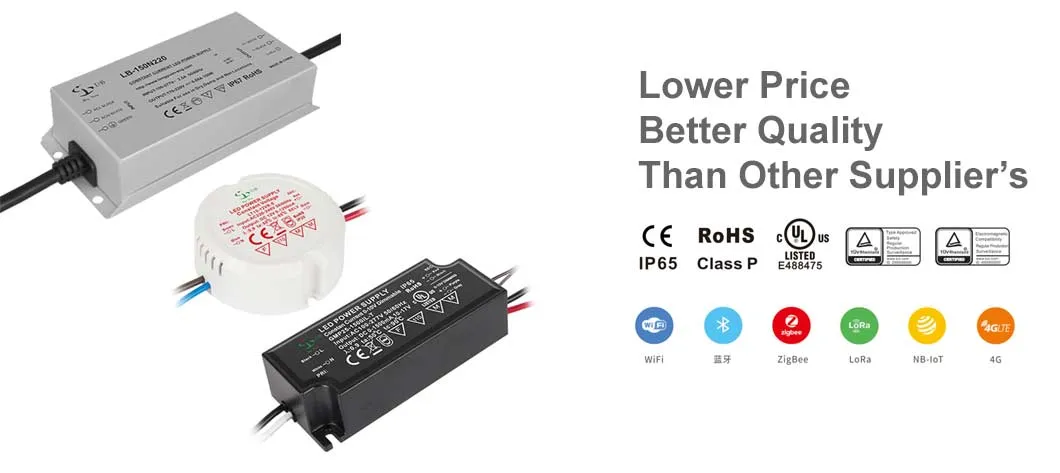 15W UL TUV CCC CE Dimmable Constant Current LED Power Driver with Short Circuit Protection