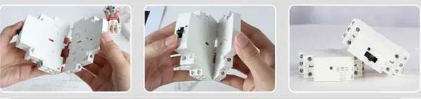 2no 2nc 25A 4p DIN Rail Modular AC Contactor for Household