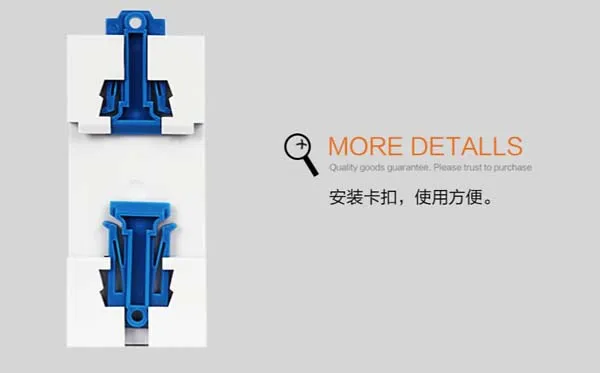 2p 63A 1no 1nc AC Contactor Match for Miniature Circuit Breaker