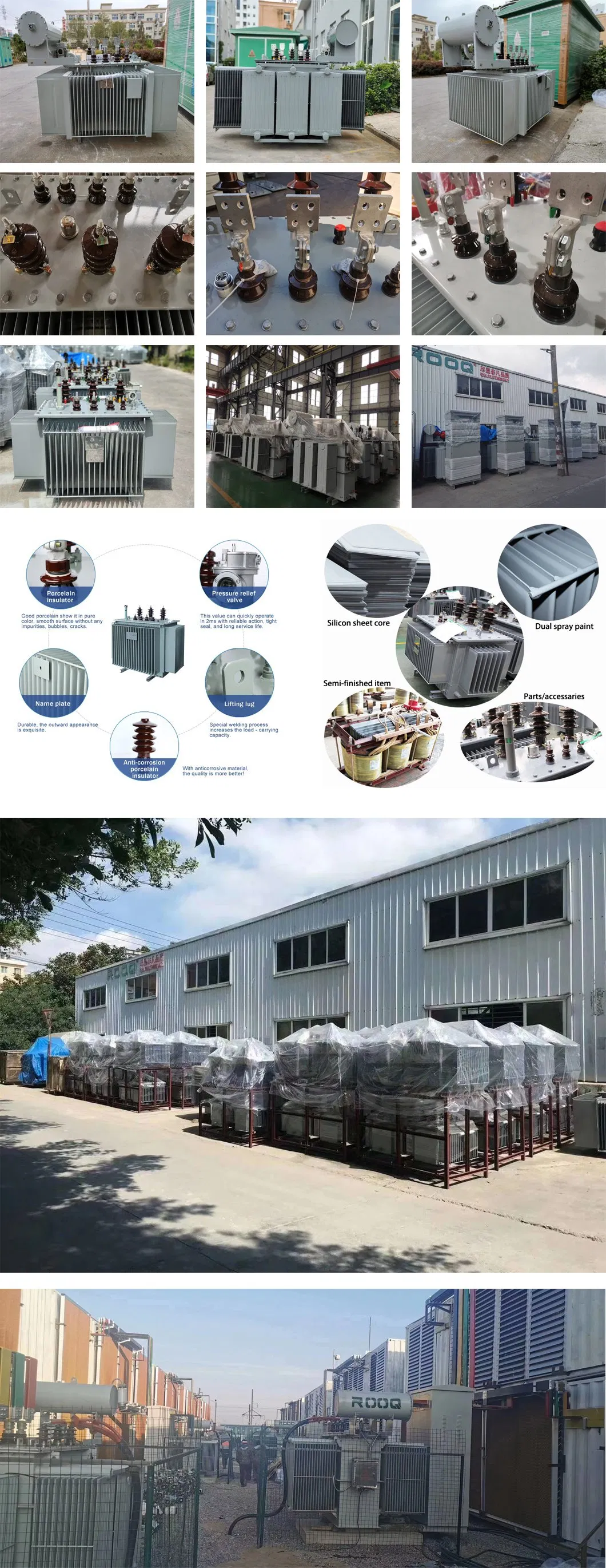 30kv Pole Mounted Power Transformer 300kVA Oil Immersed Type