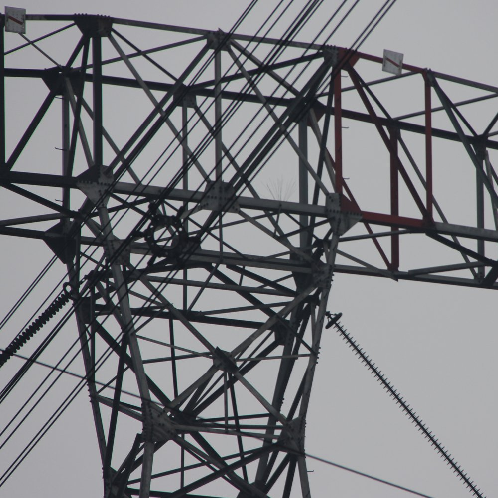 4 Legged Power Transmission Line Angle Steel Tower with Galvanized