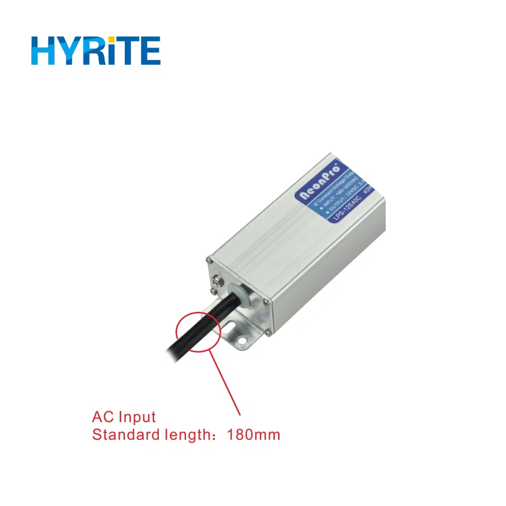 40W Slim IP67 Waterproof LED Power Supply with SAA for Australia Market