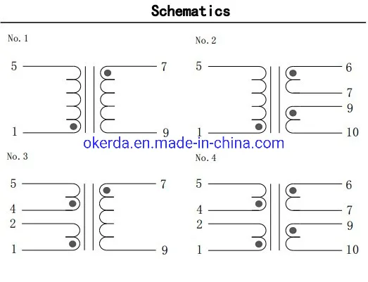 5.0va Ei PCB Mounting Transformers Ei42 Pulse Transformer