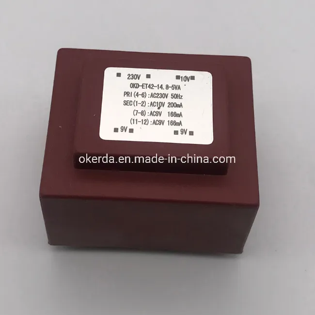 5.0va Ei PCB Mounting Transformers Ei42 Pulse Transformer
