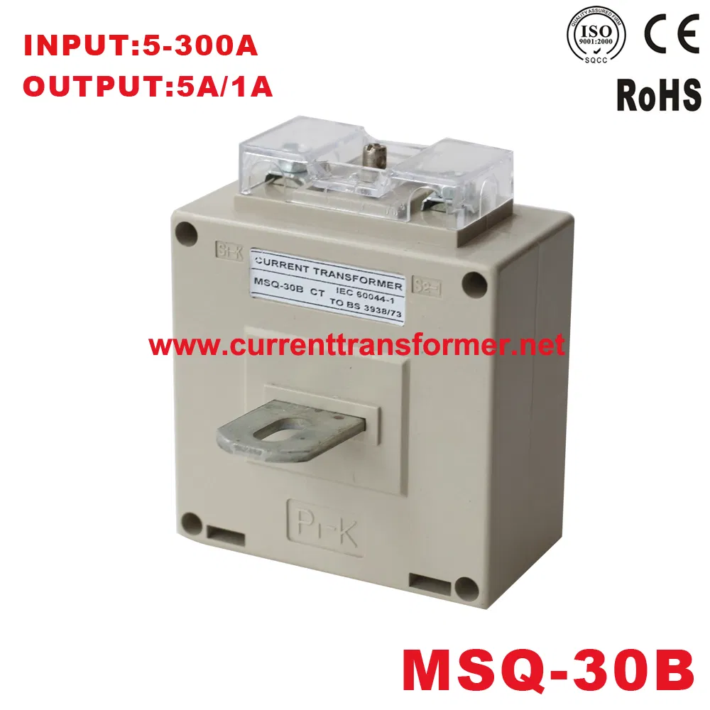 Busbar Current Transformer Manufacturer Msq-30b 5/5A-300/5A Cl 0.5 1.0 Burden 5va