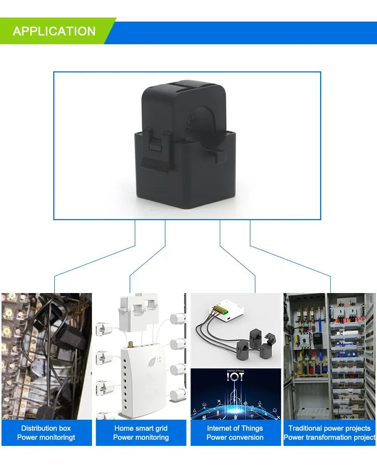 Clamp on Current Transformers with Heyi Asct Kct-6 5A/2.5mA Cl: 0.5