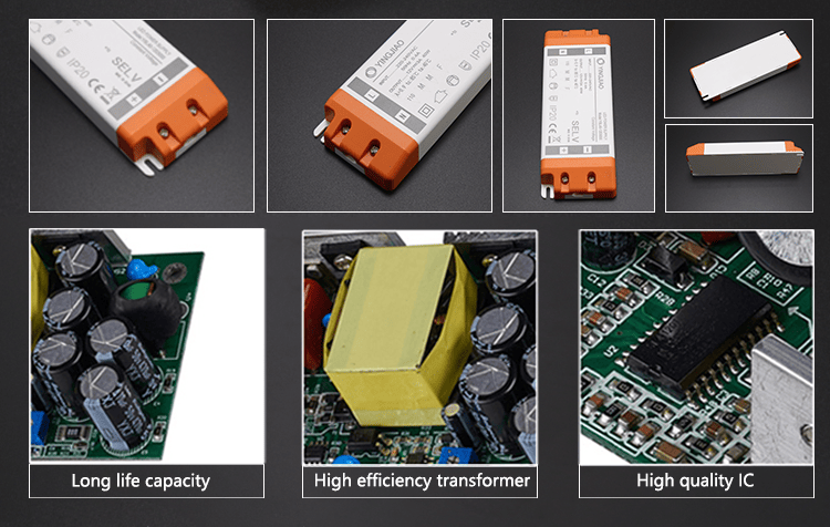 Constant Current 300mA/500mA/800mA/1A/2A Dimmable LED Strip Light Driver