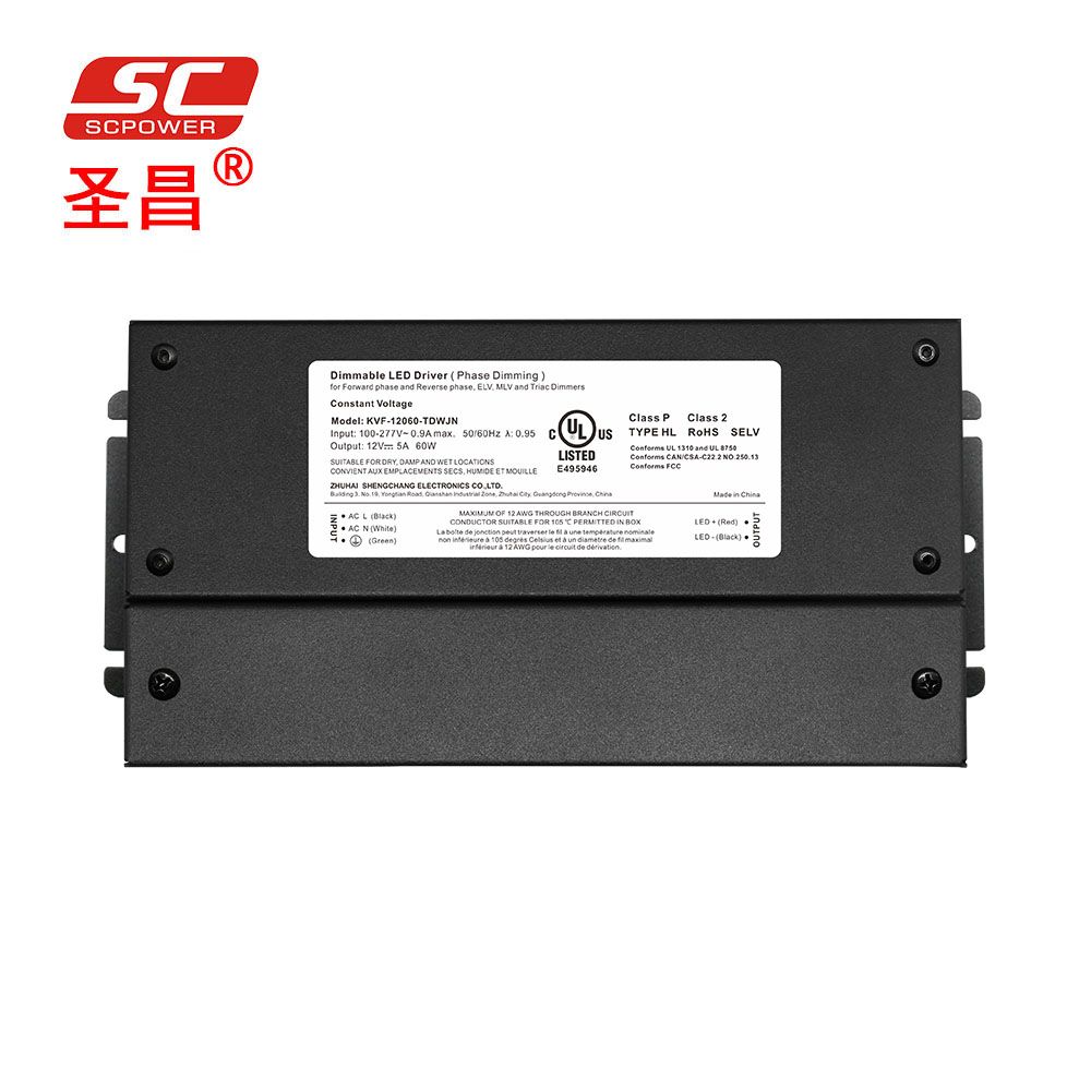 Constant Voltage Power Supply LED Lighting Driver 60W 24V Single Output Power Supply 5AMP for LED Strip