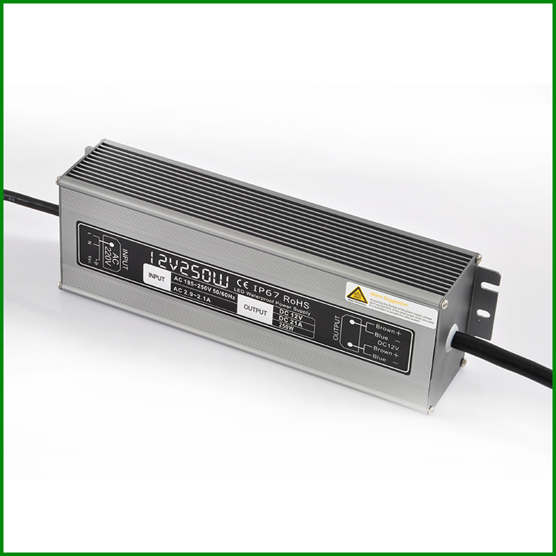 Constant Voltage Waterproof Outdoor IP67 AC 220V to DC 12V LED Power Source with Ce RoHS