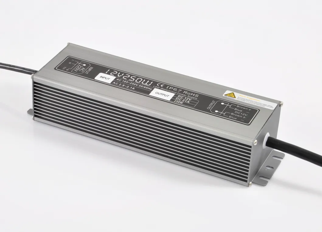 Constant Voltage Waterproof Outdoor IP67 AC 220V to DC 12V LED Power Source with Ce RoHS
