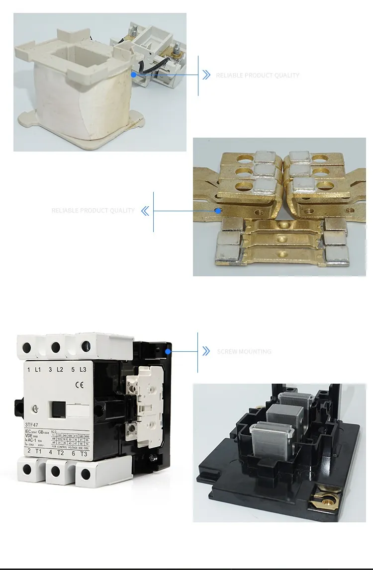 Contactor 50 Amper 220V 3TF50 110A 220V Cjx1-50 AC Contactor