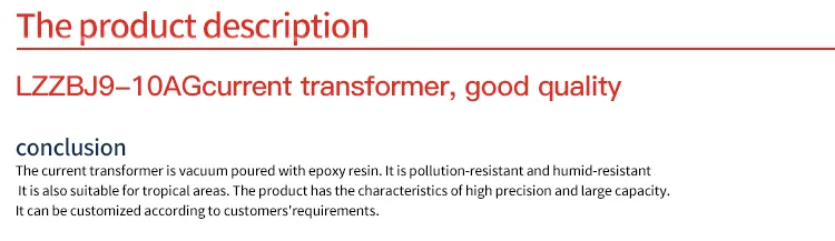 Epoxy Cast Resin Current Transformer Factory CT 60/5/5