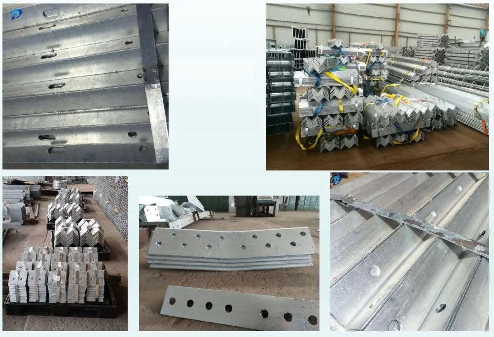 Galvanized Power Tower Transmission Tower Steel Crossarm