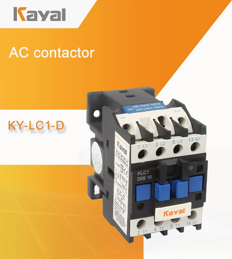 Kayal Free Sample 440V Coil LC1-D12 AC Electromagnetic Contactor