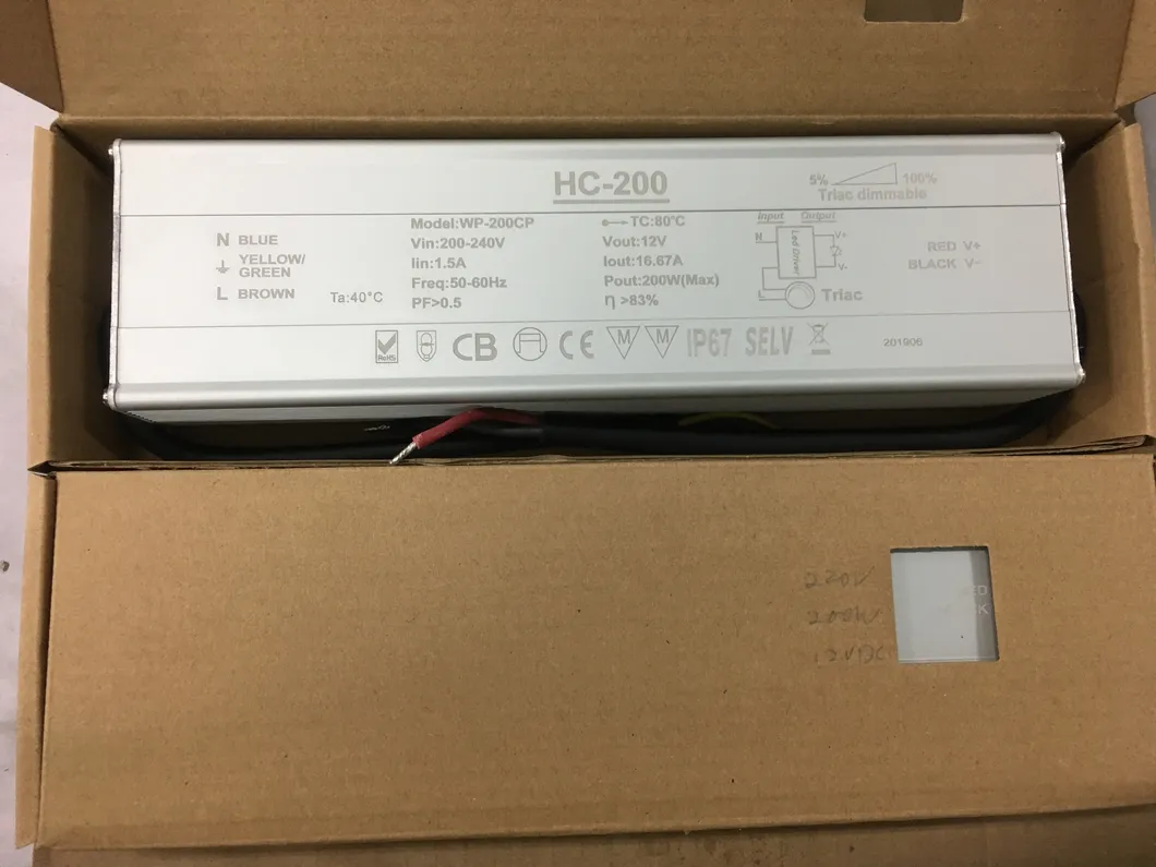 Low Voltage Selv 180W 12V Constant Voltage Triac Dimming LED Transformer