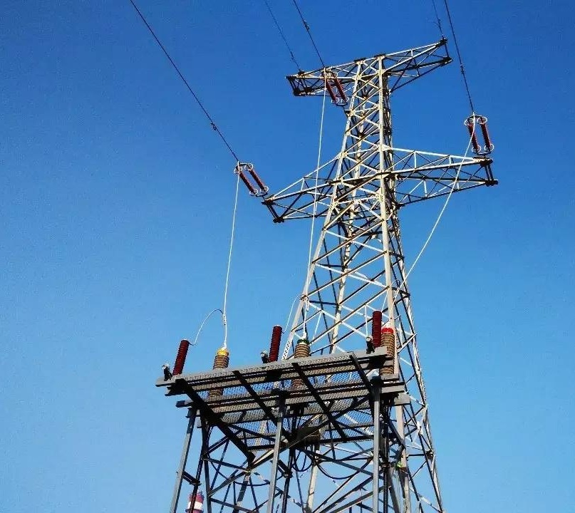 Megatro 110kv 1c2 -DJ Sc Terminal Transmission Pylon Iron Tower