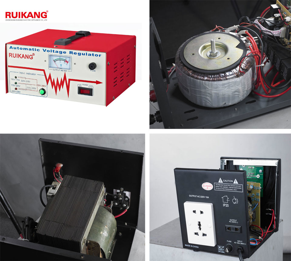 Meter Display Relay Type Voltage Stabilizer