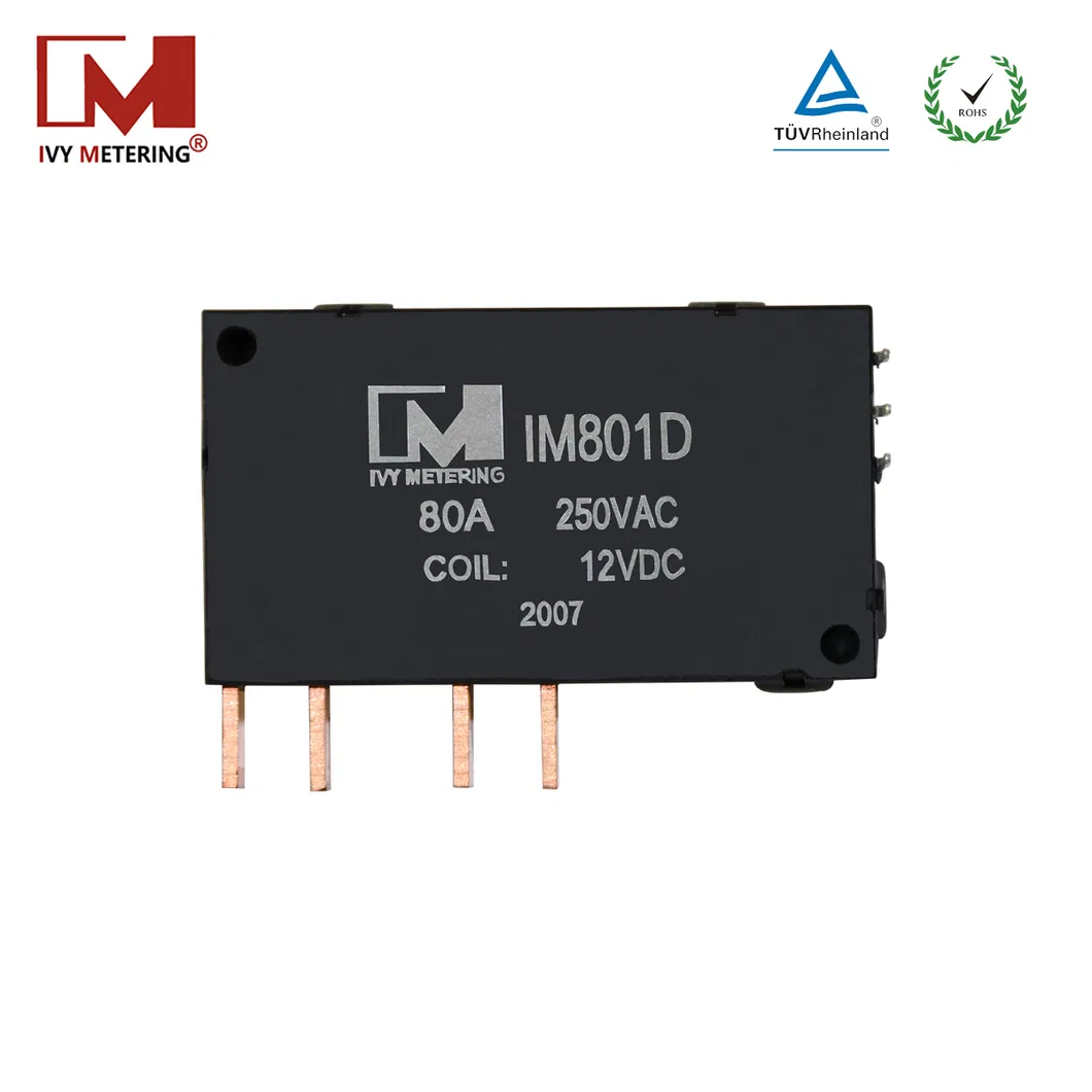 Miniature Electrical Switch Contactor 12V 80A Dpdt Relay