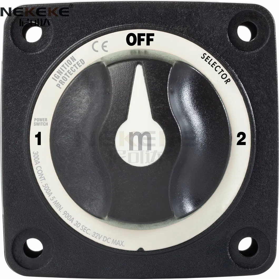 Nekeke Auto Selector 3 Position Battery Isolation Switch for Marine Boat