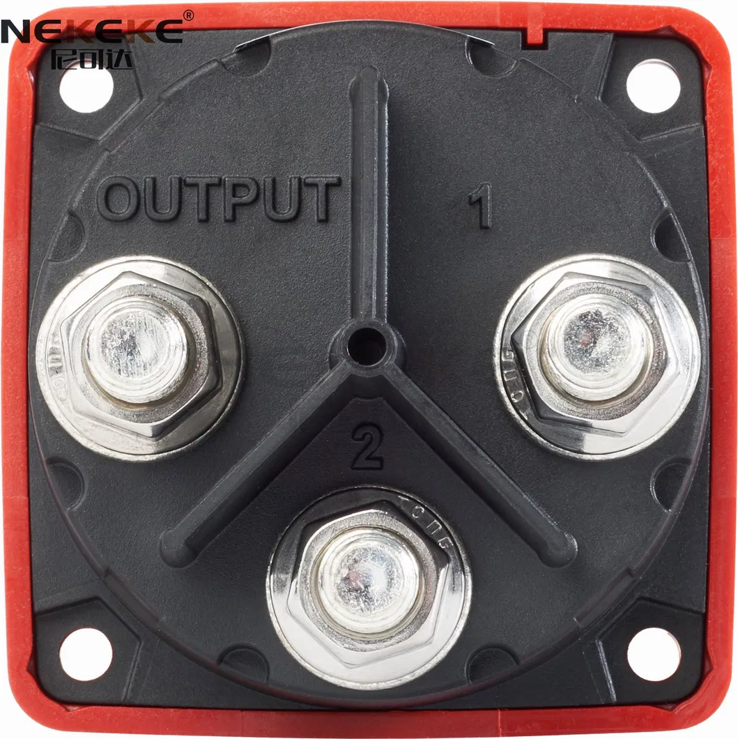 Nekeke Auto Selector 3 Position Battery Isolation Switch for Marine Boat