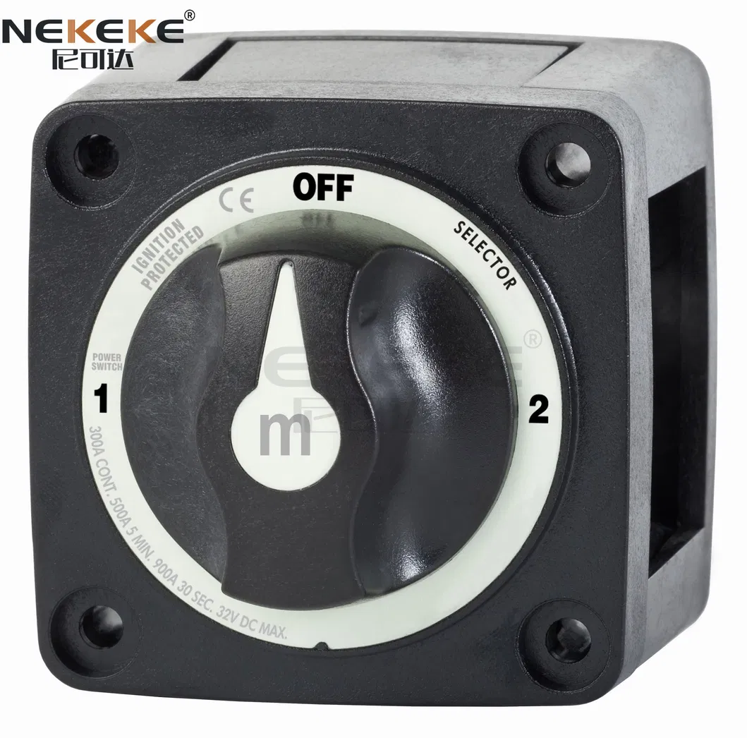 Nekeke Auto Selector 3 Position Battery Isolation Switch for Marine Boat