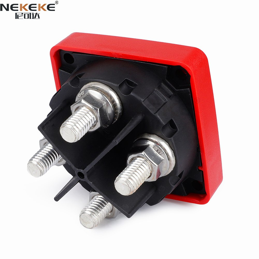 Nekeke Auto Selector 4 Position Disconnect Battery Switch for Marine Boat