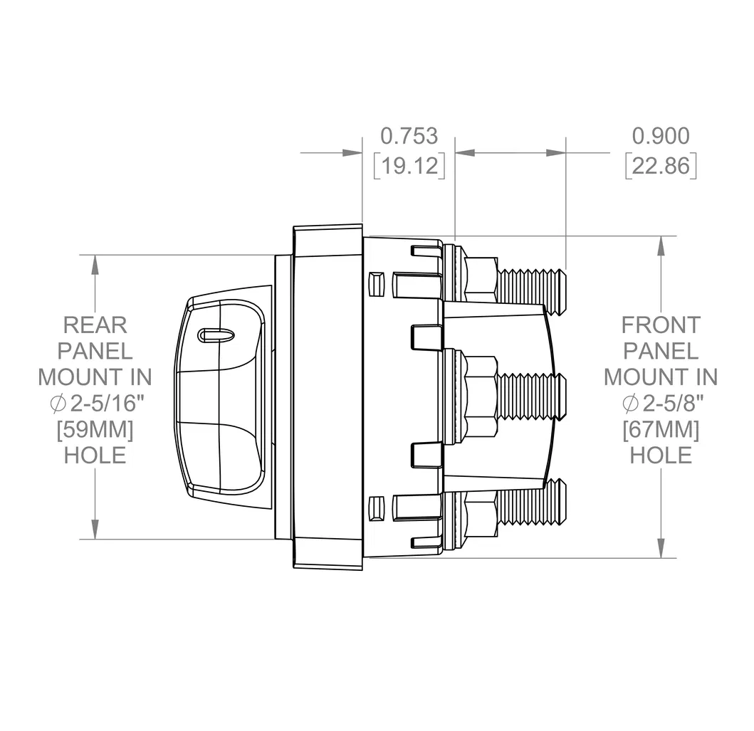 Nekeke Auto Selector Blue Sea Battery Disconnect Isolator Switch for Boat Parts