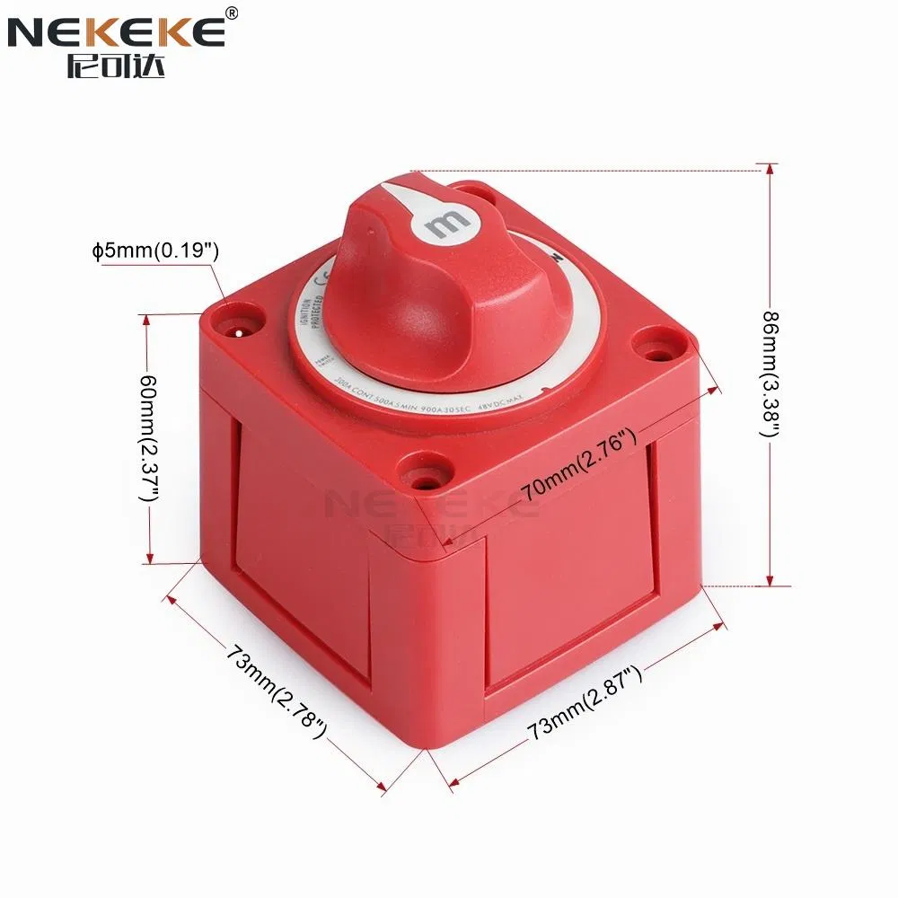 Nekeke Auto Selector Blue Sea Battery Disconnect Isolator Switch for Boat Parts