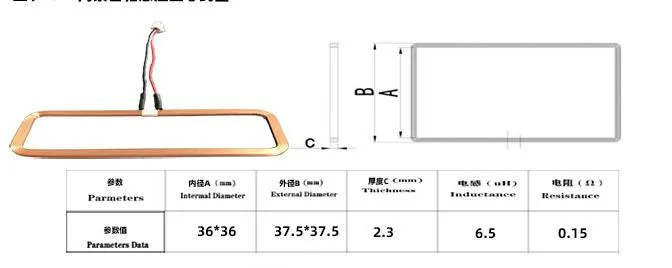 Qi Wireless Charger Coil PCB Assembly Manufacturer Wireless Charge Zn-Mn Soft Magnetic Plate