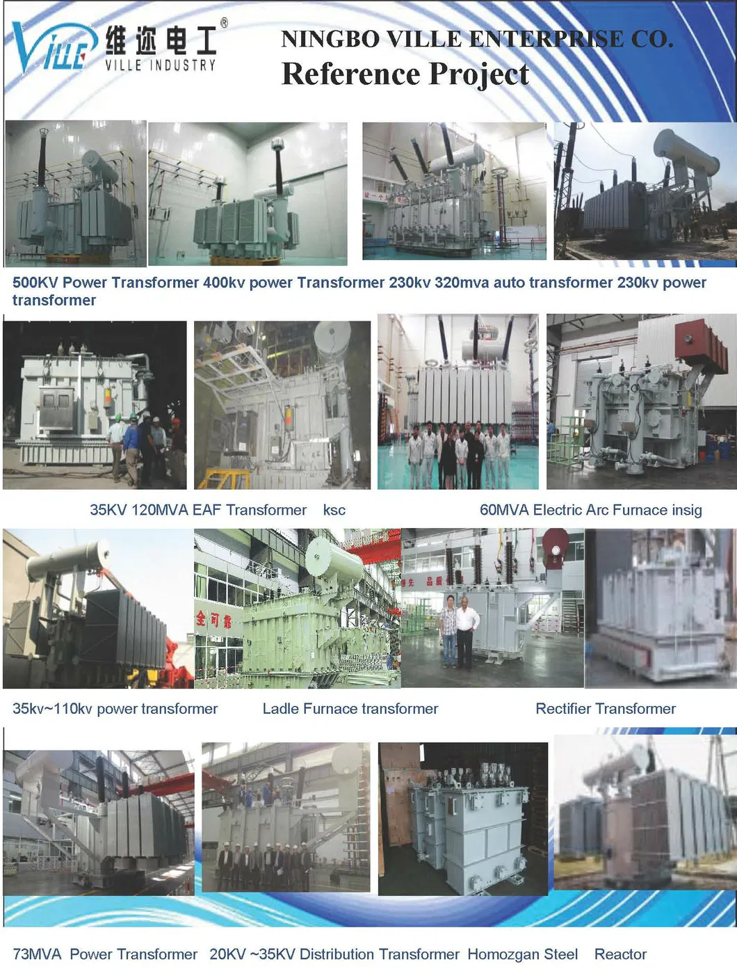 S11-31500/35 31.5mva S11 Series 35kv Power Transformer with on Load Tap Changer