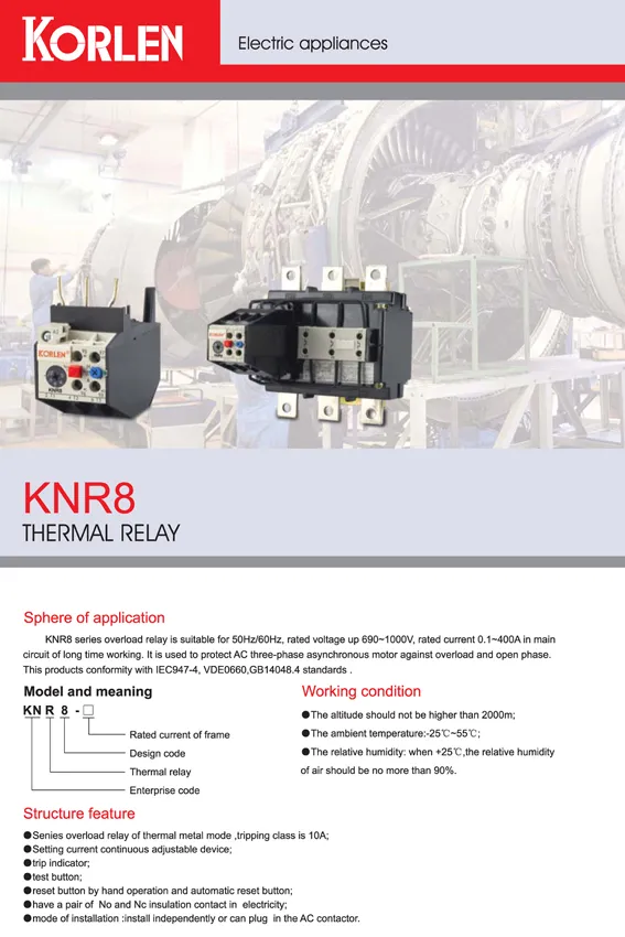 Sale New Design Thermal Relay Knr8