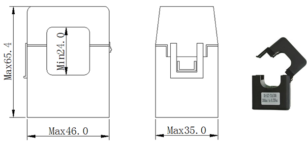 Split Core Current Transformer Xh-Sct-T24 200A/333mv ID24mm