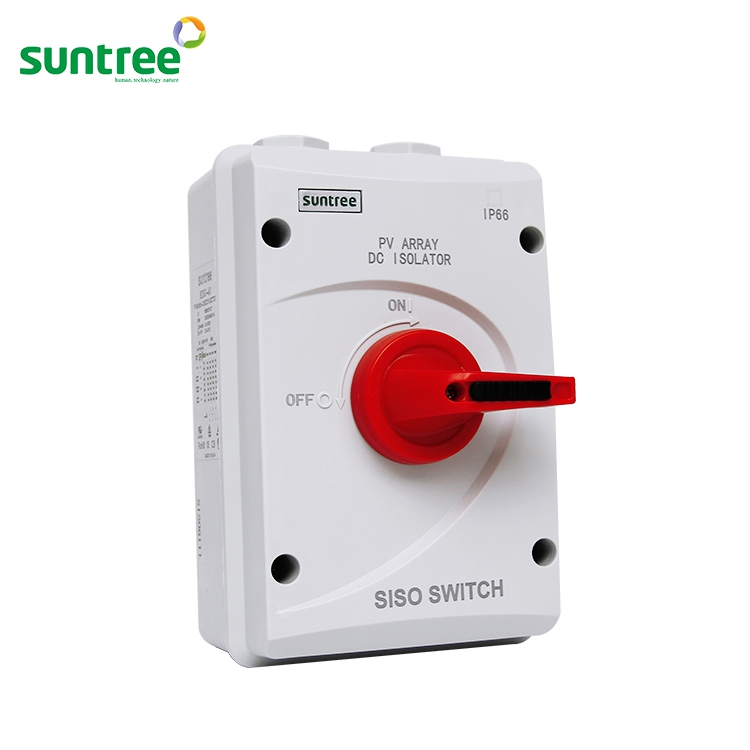 Suntree DC Siso 1200V Waterproof Isolation Switch Passed IEC Authorized Lab IP66 Waterproof Testing Siso-40