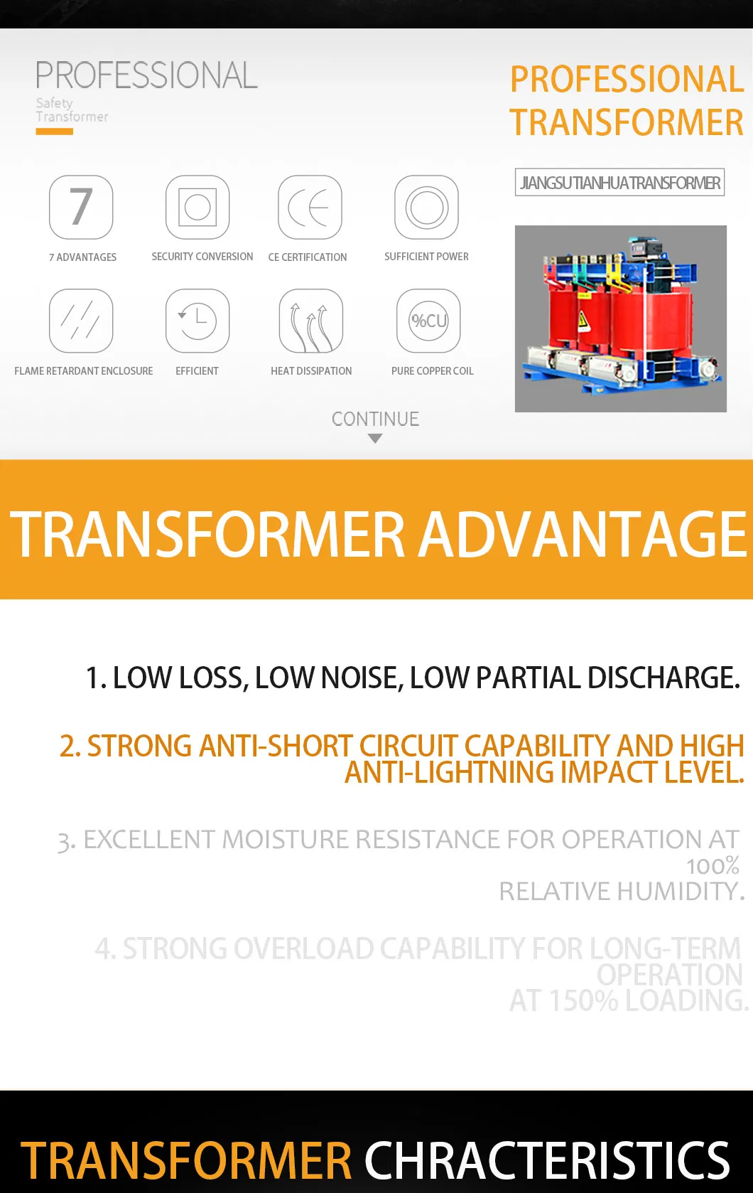 Three-Phase 1250kVA Oil-Immersed Power Transformer with Onan Cooling Way