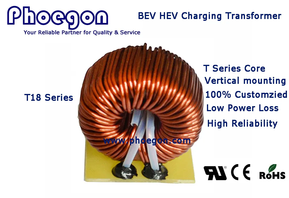 UL Ce RoHS Approved Efd Series Bev Hev Charging Pole Transformer