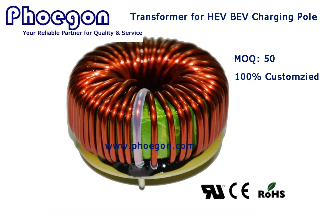 UL Ce RoHS Approved Efd Series Bev Hev Charging Pole Transformer