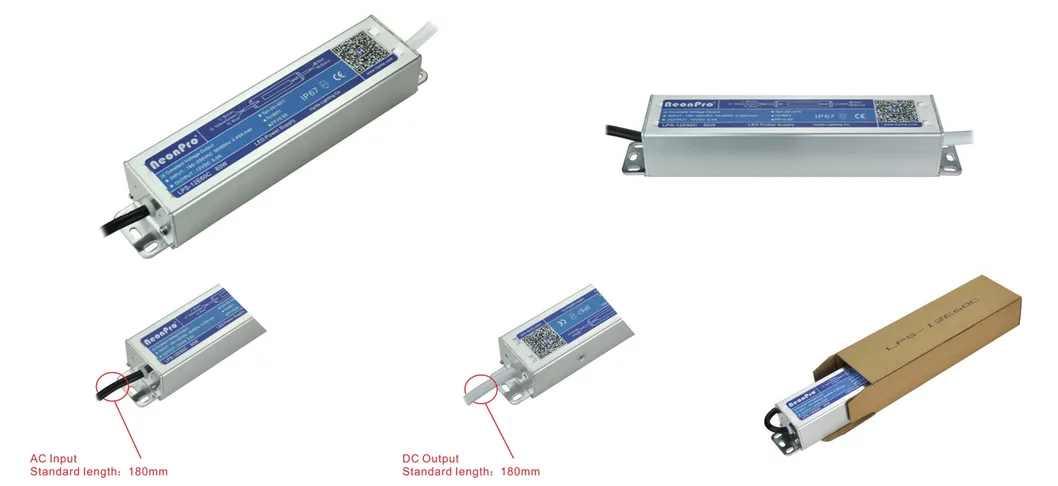 Waterproof IP67 12V 30W Neonpro LED Transformer with Bis Saso SAA